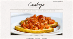 Desktop Screenshot of casalingorestaurant.com