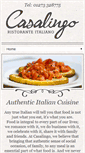 Mobile Screenshot of casalingorestaurant.com